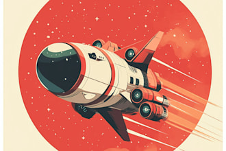 design spaceship, sci fi illustration and sci fi art