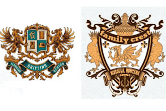 do luxury regal heraldic family crest coat of arms logo or graphics design