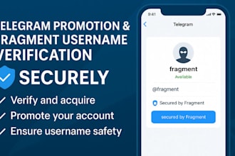 do telegram promotion fragment verification, fragment username securely