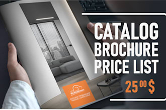 stylish catalog brochure or price list design