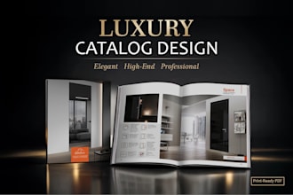 design a premium catalog or brochure for your business