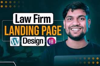design landing page for law firm website using wordpress