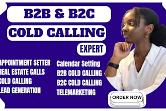 do cold calling b2b, b2c appointment setter  calendar real estate telemarketing