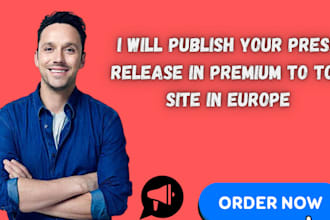 publish your press release in premium to top site in europe