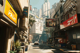 create a cyberpunk city, futuristic or sci fi art