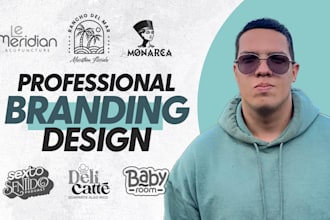 l design a creative logo with branding kit and guidelines