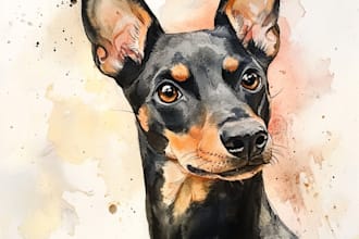 make your sprite animal dog cat and pet portrait