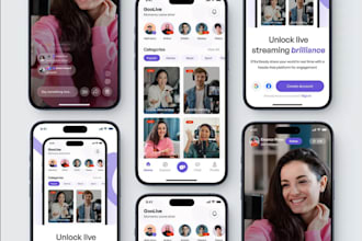 build live streaming app music app social media app streaming website video app