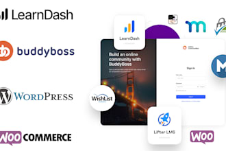 build a premium learndash, buddyboss, or membership site