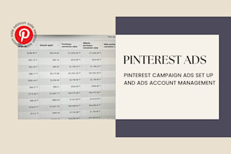 set up pinterest ads campaign or virtual assistance ads account management
