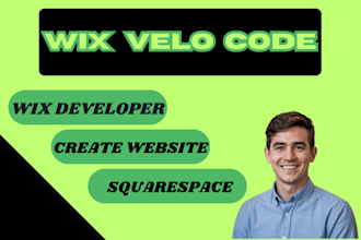 build wix velo code html css squarespace create website wix developer