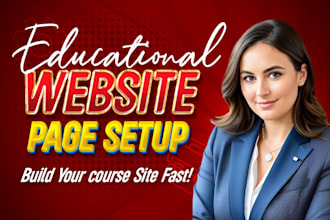 build educational website on  thinkific, teachable, systeme io, or gohighlevel