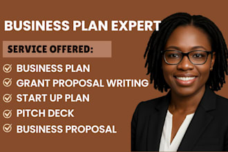 write business plan, proposal, strategic risk management, market research report