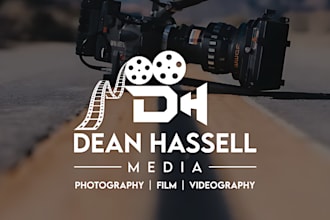make unique minimalist photography, videography and film logo design