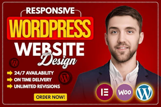 design wordpress website and social media post templates