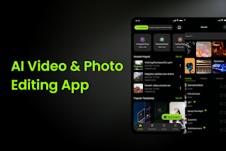 develop an ai photo, video editing app and website like lensa and luminar neo