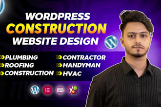 create construction, plumbing, roofing, contractor, handyman website