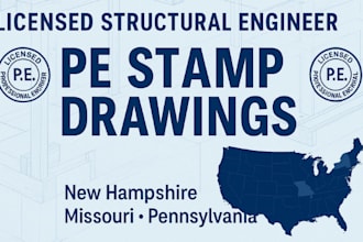 review and stamp as civil and structural engineer pe stamp pennsylvania missouri