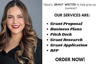 grant proposal, grant writing, business plan, grant research, grant application