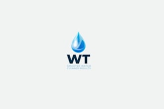 design a professional water drop logo for your brand or company