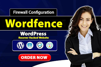 configure wordfence firewall and perform wordpress malware scan