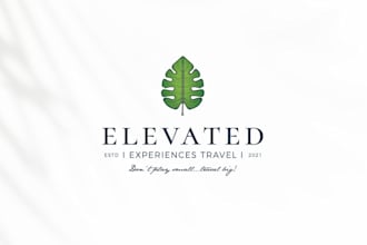 create a hand drawn custom travel and hotel brand logo design