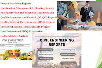 do urgent civil engineering reports for construction management projects