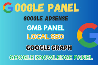 setup a verified google my business panel gkp, knowledge graph, gmb listing