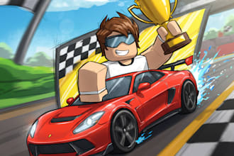 creat a high quality roblox game logo
