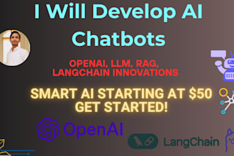 develop ai chatbots and llm solutions with openai rag langchaincha