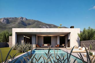 photorealistic exterior 3d rendering