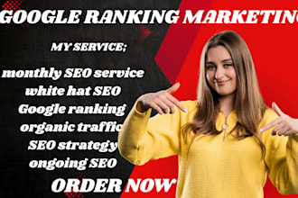 improve your google search ranking with white hat SEO strategies monthly service