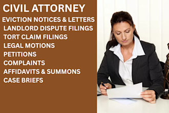 be your civil lawyer for unlawful evictions, tort claims, and landlord disputes