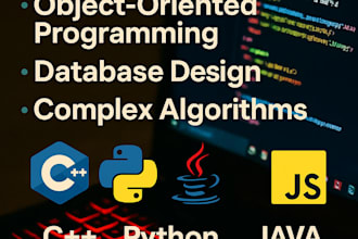 do oop data structures database java python cpp programming