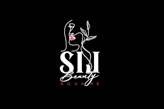 create modern minimalist beauty business logo design