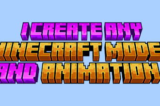 create any minecraft model in blockbench
