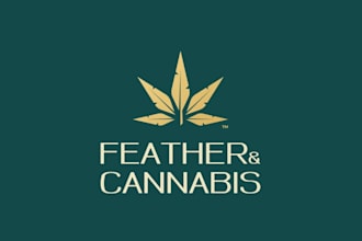 design modern cannabis cbd weed marijuana cannabis logo
