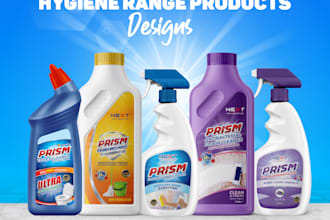 design professional eye catching household product labels