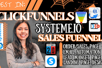 systeme io sales funnel, clickfunnel 2 0 landing page funnelish design, expert