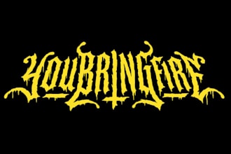 draw killer deathcore death metal logo