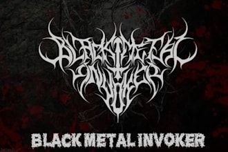 design brutal death metal, slamming, deathcore logo