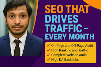 handle your monthly SEO to increase traffic and visibility