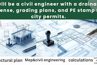 stamp, and seal architectural and mep drawings for permit approval