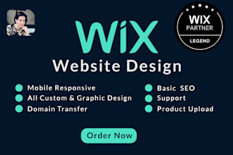 do your wix website desing and development  or redesign with SEO optimization