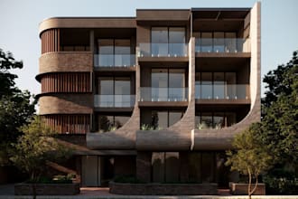 render realistic 3d interior and exterior building, modern house, landscape, cgi