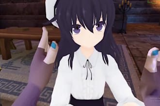 do custom vrc avater, vrchat, vr vtuber, vr character, or pc and quest and games
