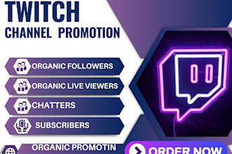 emebed twitch channel promotion, twitch live viewers for affiliate and chatters