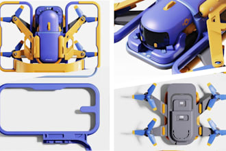 do 3d technical industrial product rendering 3d game assets and props