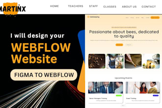 design, redesign or develop webflow website, webflow expert, figma to webflow