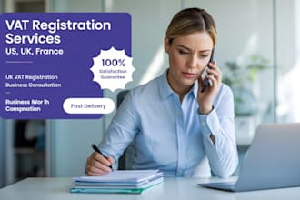 do vat number registration for uk, france, us, ireland, estonia, itl tax return